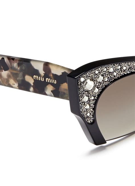 miu miu sunglasses with rhinestones|miu sunglasses for men.